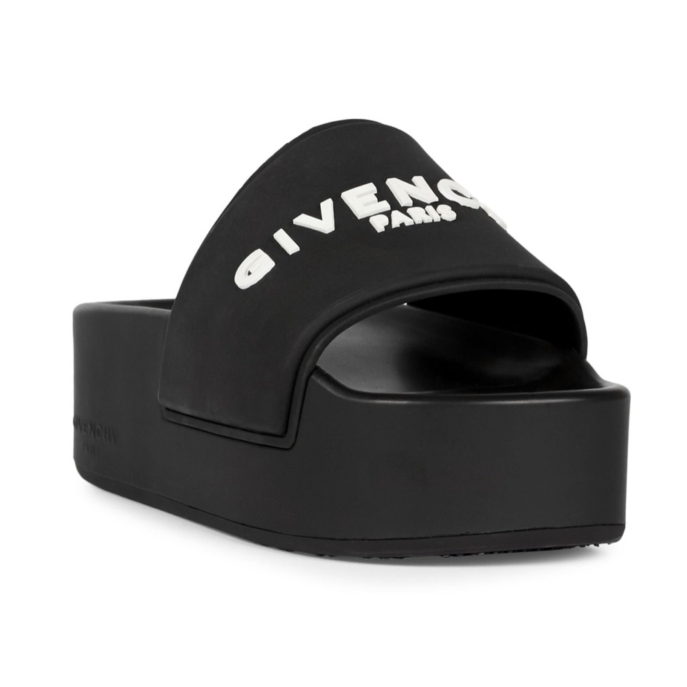 Givenchy Logo Platform Slides